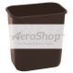 TRASHCAN: BRN,13-5/8QT, RECTANGLE,DESKSIDE | Xpedx