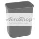 TRASHCAN: GRY,13-5/8QT, RECTANGLE,DESKSIDE | Xpedx