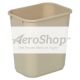 TRASHCAN: BEIGE,28-1/8QT, RECTANGLE,DESKSIDE | Xpedx