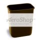 TRASHCAN: BRN,28-1/8QT, RECTANGLE,DESKSIDE | Xpedx