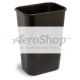 TRASHCAN: BLK,41.25QT, RECTANGLE,DESKSIDE | Xpedx