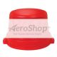LID: TRASHCAN,DOME TOP,RED, HUSKEE,44GL | Xpedx