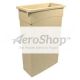 TRASHCAN: BEIGE,23GL, WALL HUGGER | Xpedx