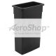 TRASHCAN: BLK,23GL, WALL HUGGER | Xpedx