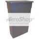 TRASHCAN: GRY,23GL, WALL HUGGER | Xpedx