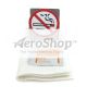 Celeste Deodorant Discs Bracket with Adhesive Backing and No Smoking Symbol | Celeste Industries